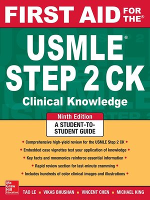 cover image of First Aid for the USMLE Step 2 CK
